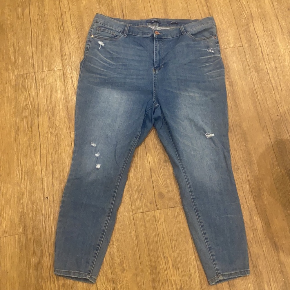Skinny High Rise Ankle Jeans size 20